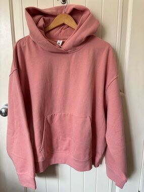 Steady State Hoodie XL Rose Tea Pink Oversized Cozy Pullover